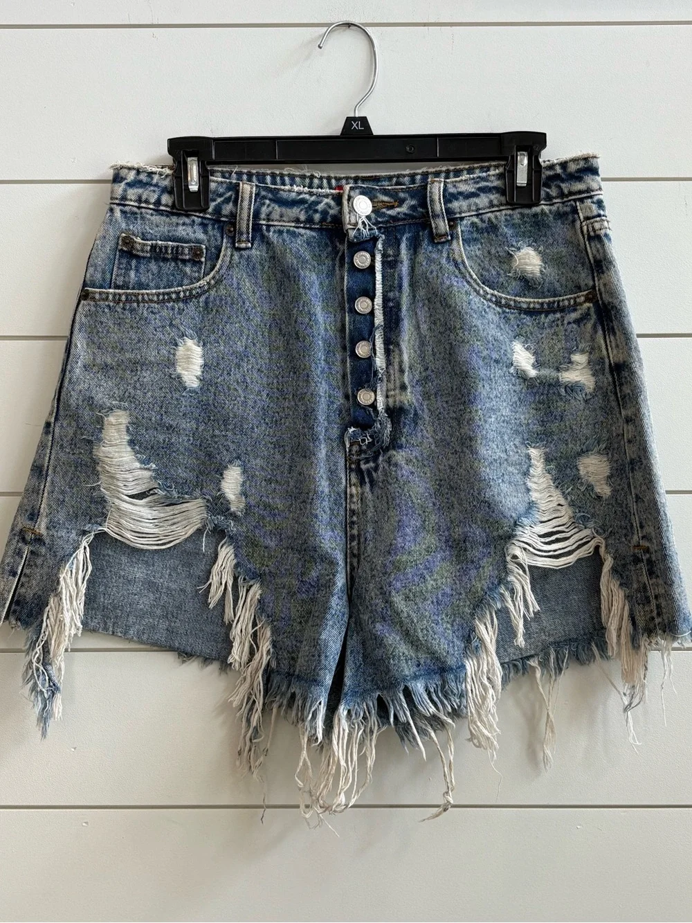 Signature8 Distressed Denim Cutoff Shorts